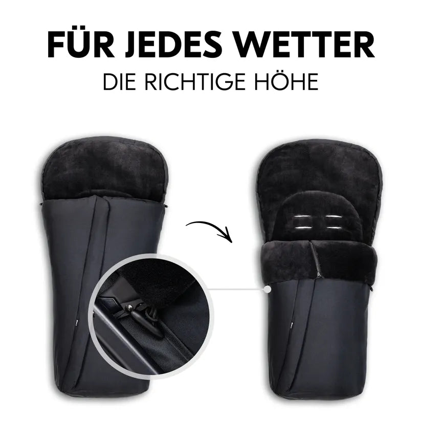 Зимен Чувал За Количка Pushchair Footmuff Winter Black Hauck