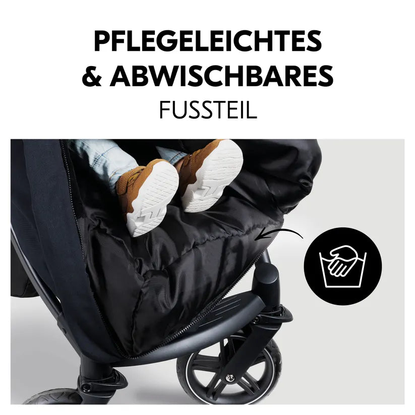 Зимен Чувал За Количка Pushchair Footmuff Winter Black Hauck