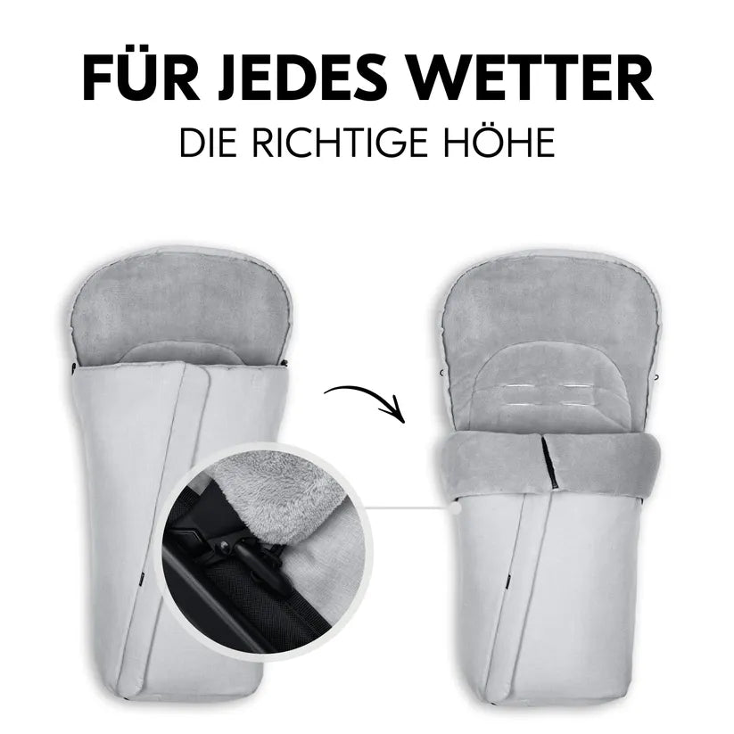 Зимен Чувал За Количка Pushchair Footmuff Winter Grey Hauck