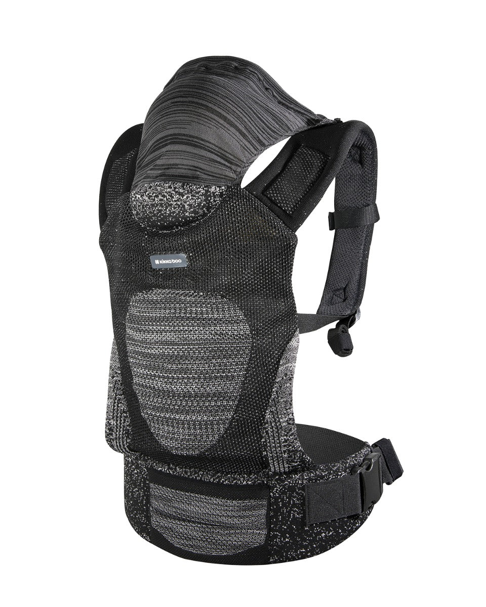 Кенгуру Hoody Fly Knit Black - Ергономични Раници И Кенгура - Kikkaboo - BebeMama