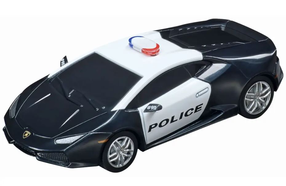 Пулбек Количка Със Звук И Светлина, Carrera, Полиция, 1 Брой Gusio