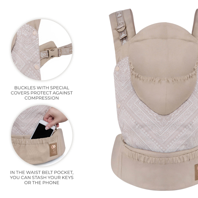 Huggy Ергономична Раница Bizuu Dune Whisper Kinderkraft