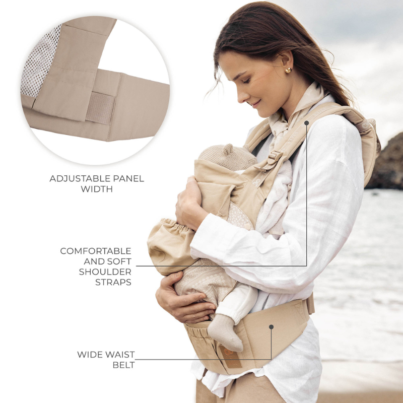 Huggy Ергономична Раница Bizuu Dune Whisper Kinderkraft