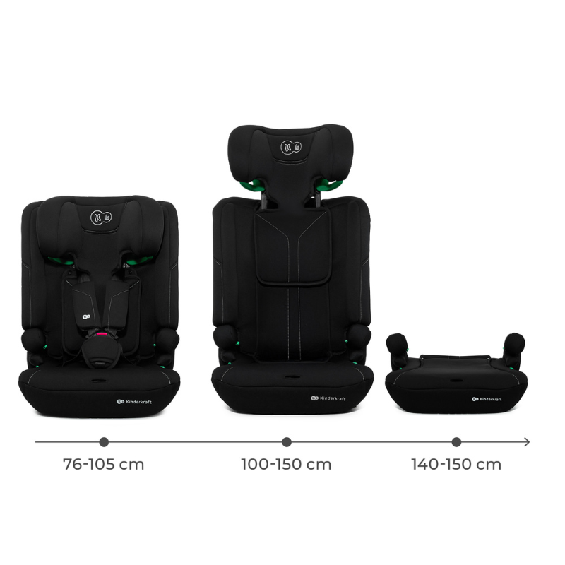I Comfy I Size Столче За Кола Black Kinderkraft