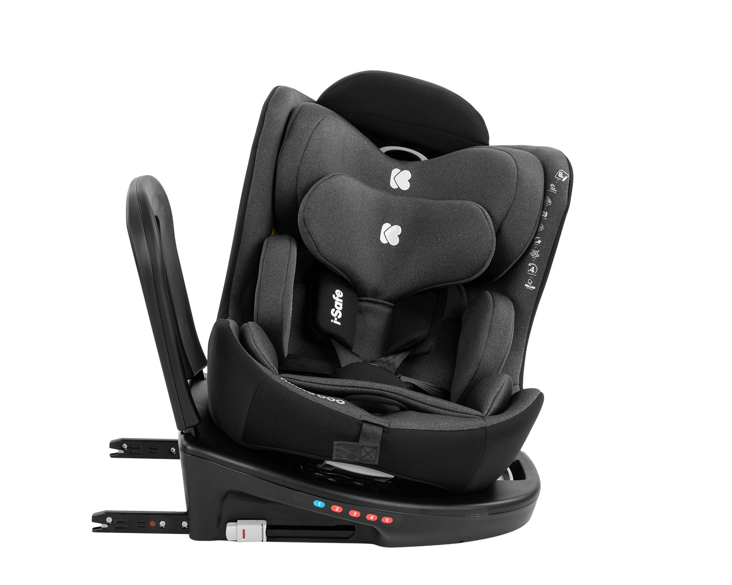 Стол За Кола 40 150 См I Safe I Sizе Dark Grey Kikkaboo