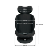 I Grow 2 Plus Столче За Кола 40 150 Cm Black Kinderkraft