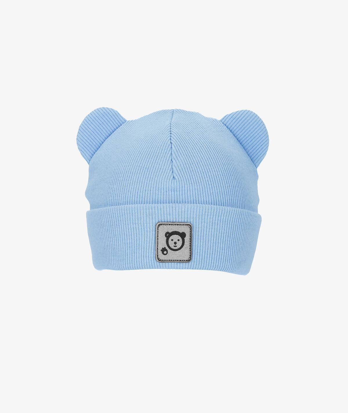 Бебешка Памучна Шапка С Ушички Baby Blue Iltom