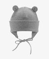 Бебешка Памучна Шапка С Уши И Връзки Grey Iltom