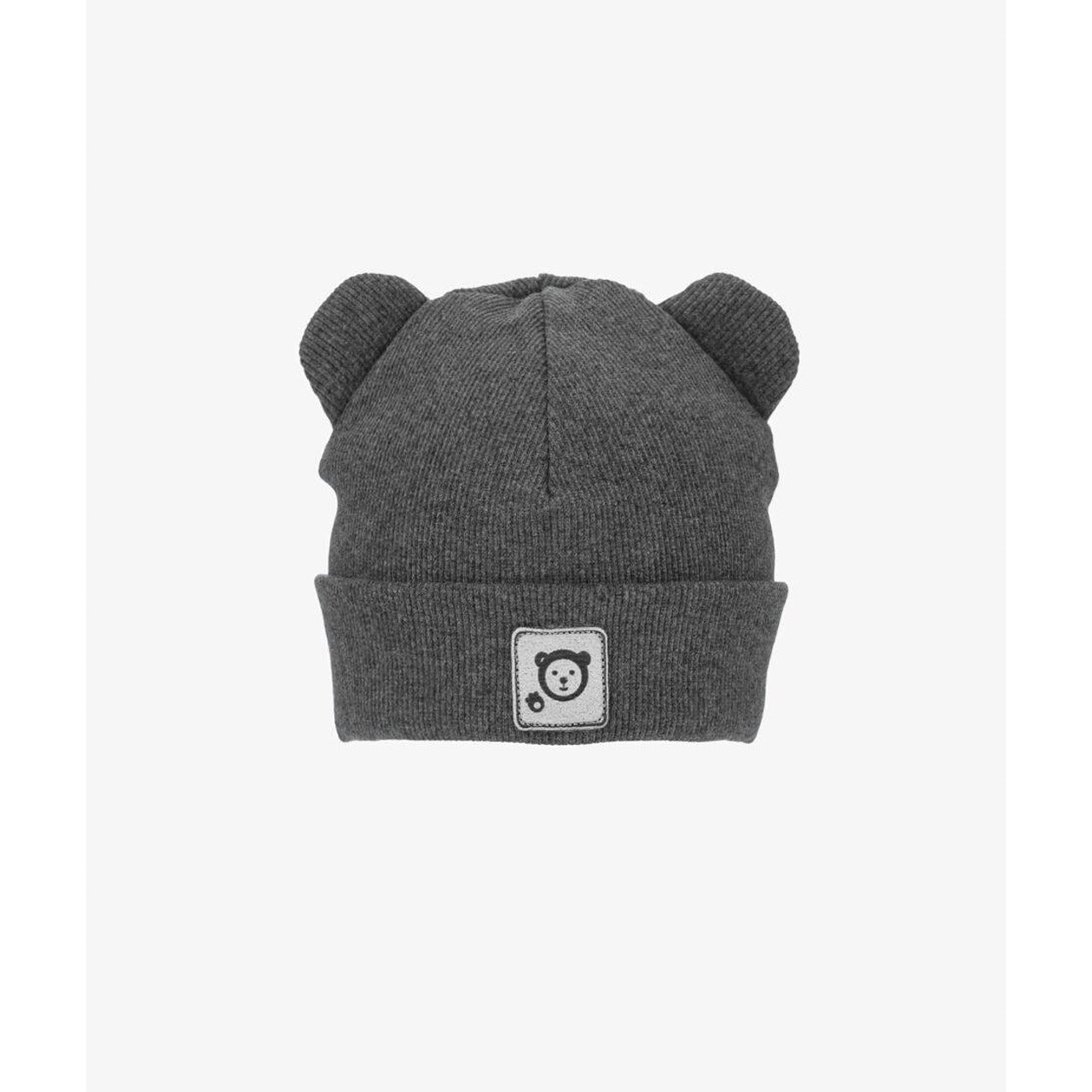 Бебешка Памучна Шапка С Ушички Dark Grey Iltom