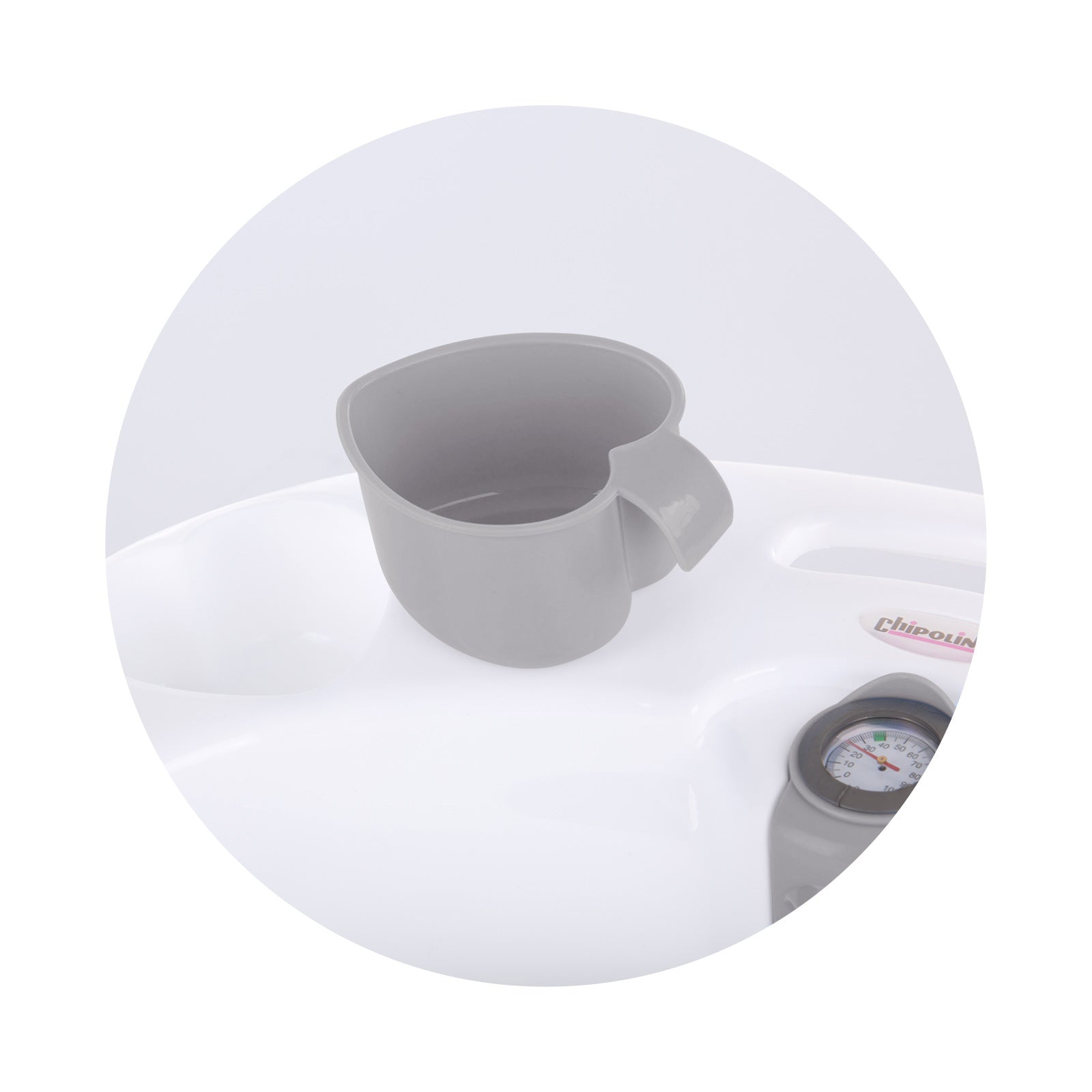 Вана с подложка и стойка Вела(87см)-сива --- BebeMama