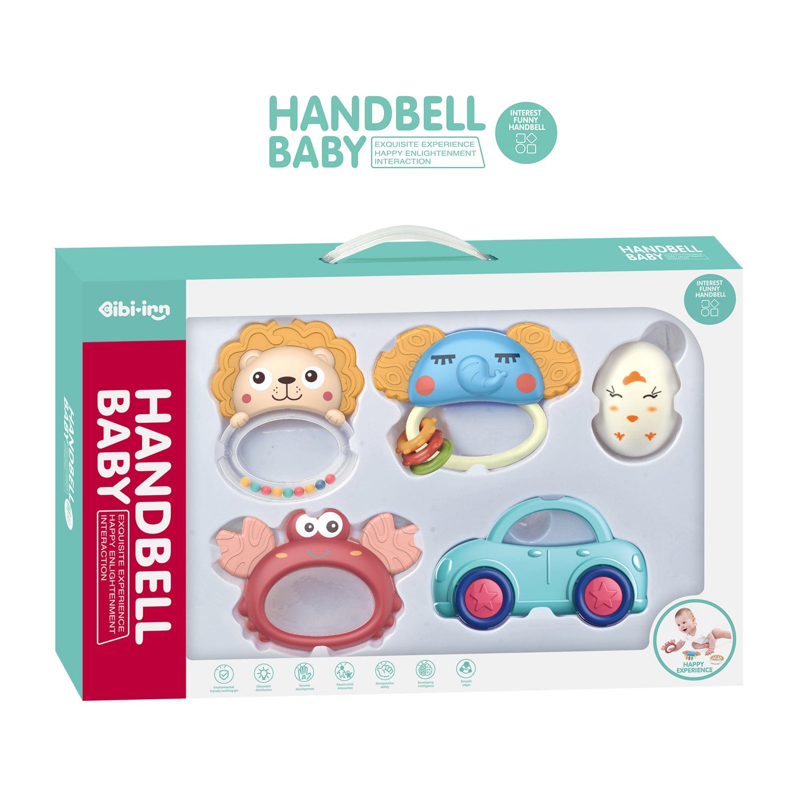 Беб.Дрънкалка И Гризалка Животинки 5 Ч.