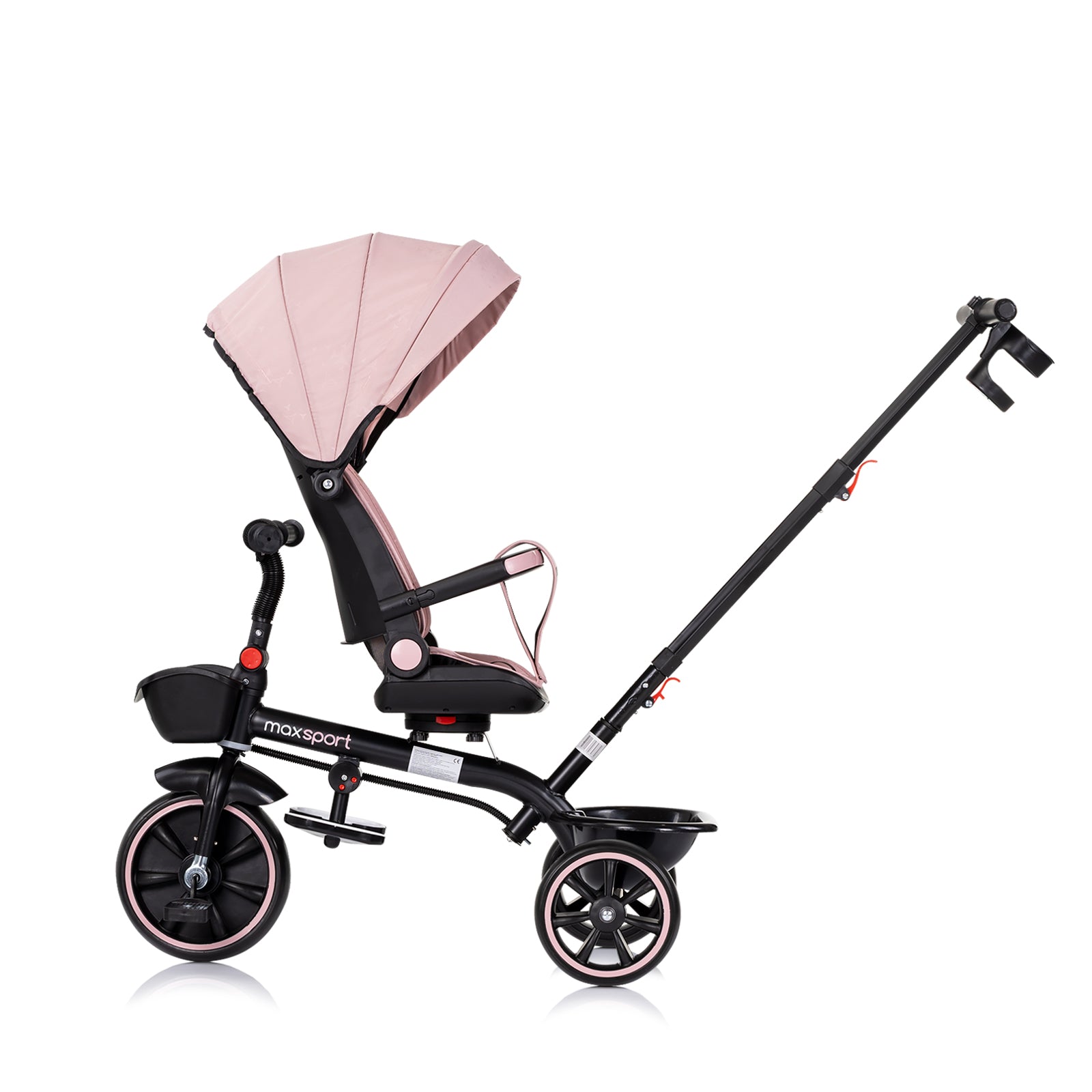 Tricicletă cu baldachin Max Sport Marshmallow