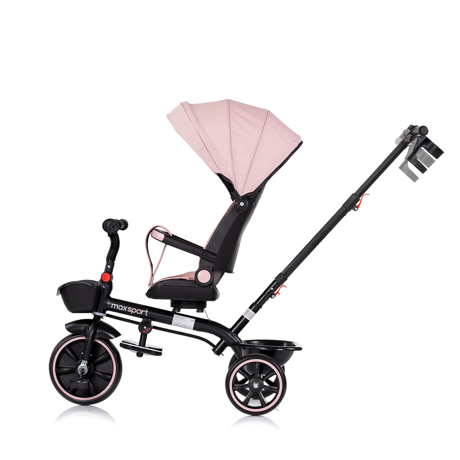 Tricicletă cu baldachin Max Sport Marshmallow