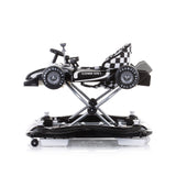 Детска проходилка 4в1 "Рейсър"черно/бяла --- BebeMama