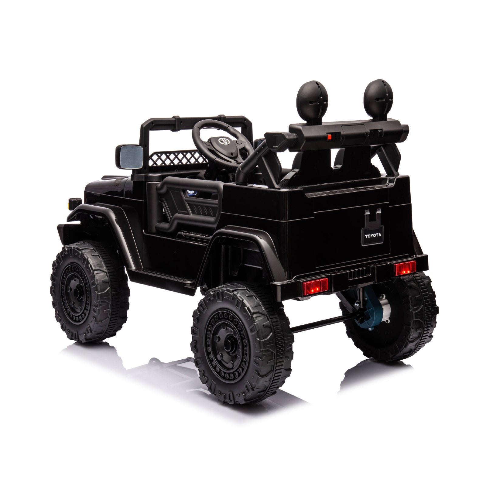 Ел.джип Toyota Fj Cruiser Черен Eva Гуми Chipolino