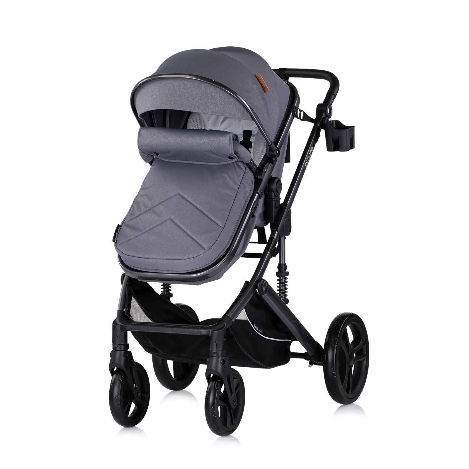 Cărucior pentru bebeluși „Amore” Gri noros