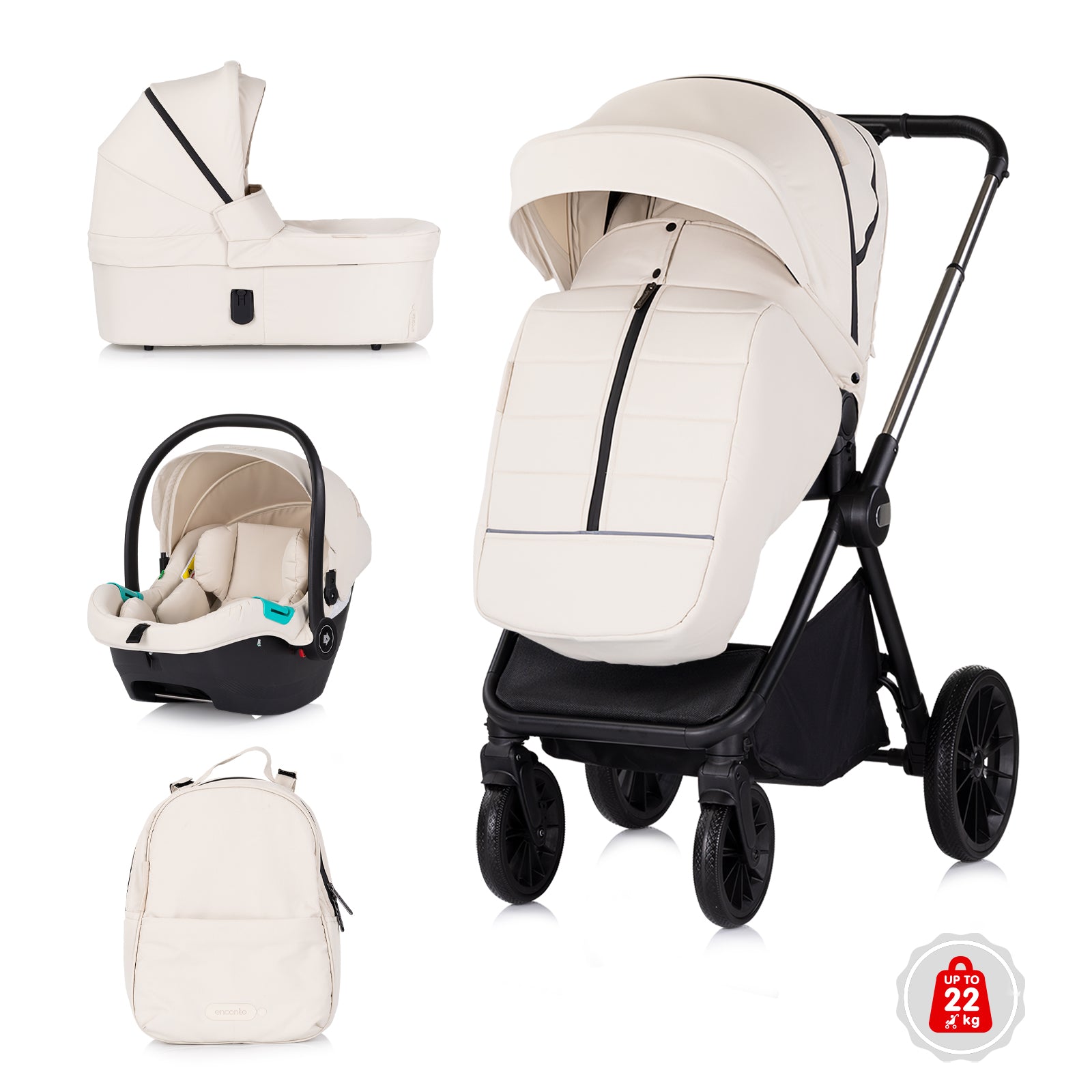 Carucior pentru copii 3 in 1 "Encanto" Bishkota