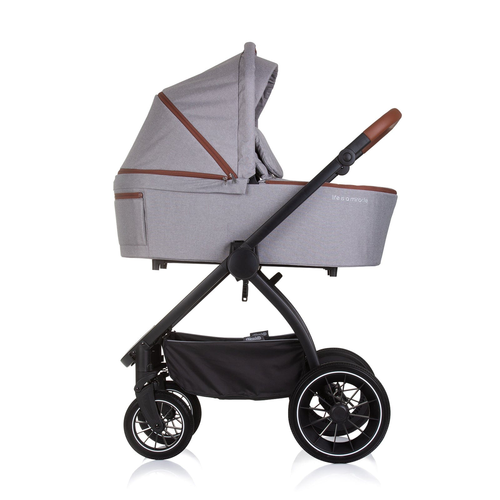 Cărucior pentru bebeluși 3 în 1 „Prestige” Gri noros