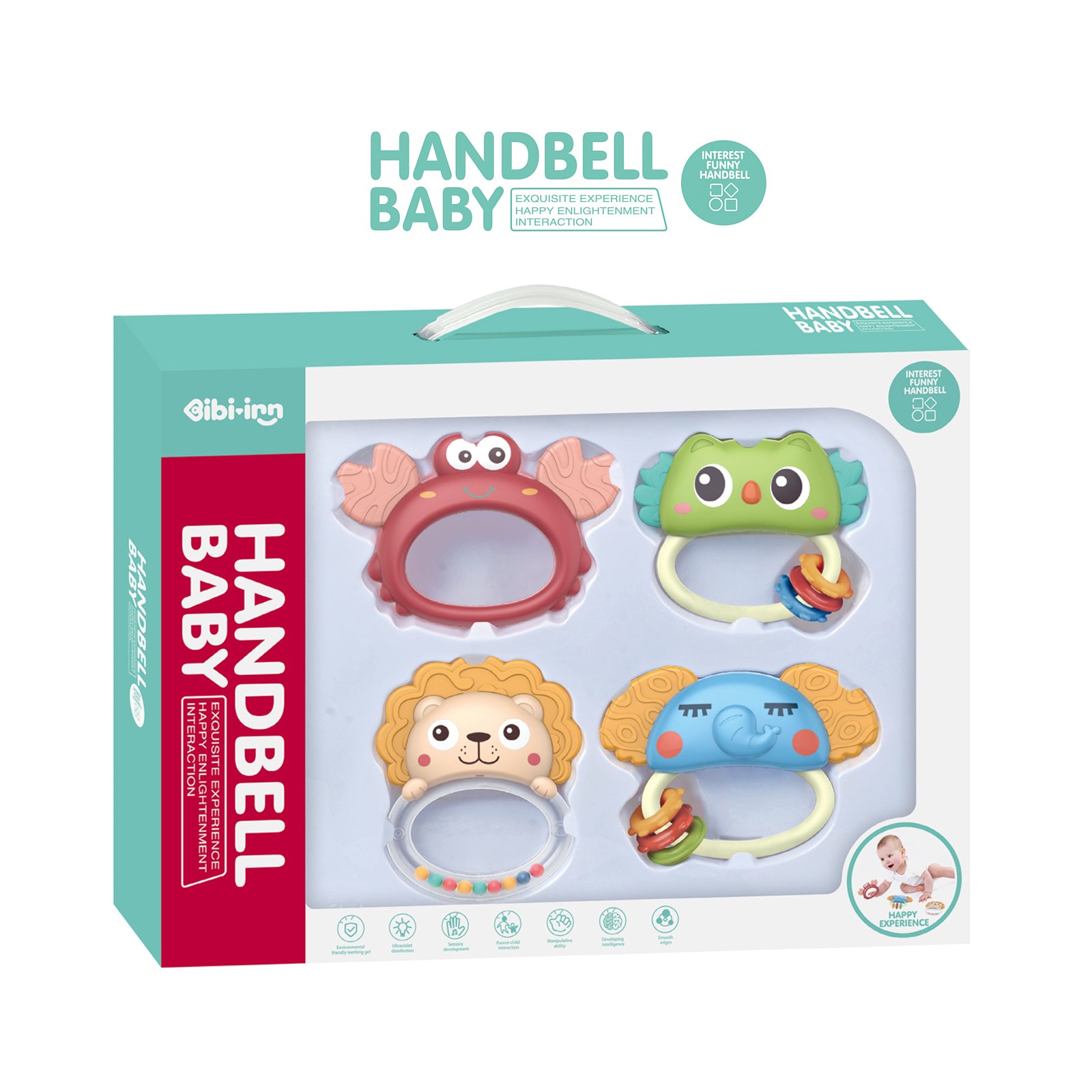 Беб.Дрънкалка И Гризалка Животинки 4 Ч.