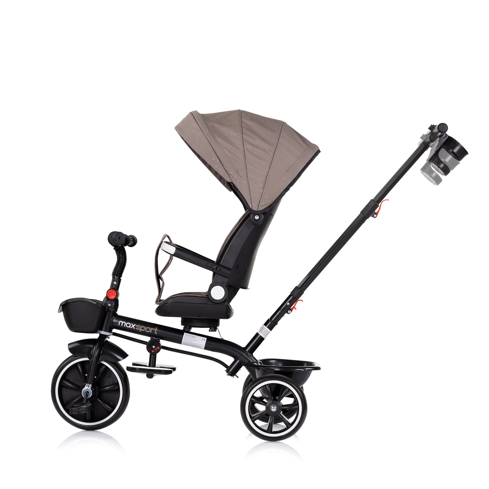Tricicletă cu baldachin Max Sport Tiramisu