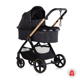 Cărucior pentru bebeluși 3 în 1 „Marbella” Blackberry
