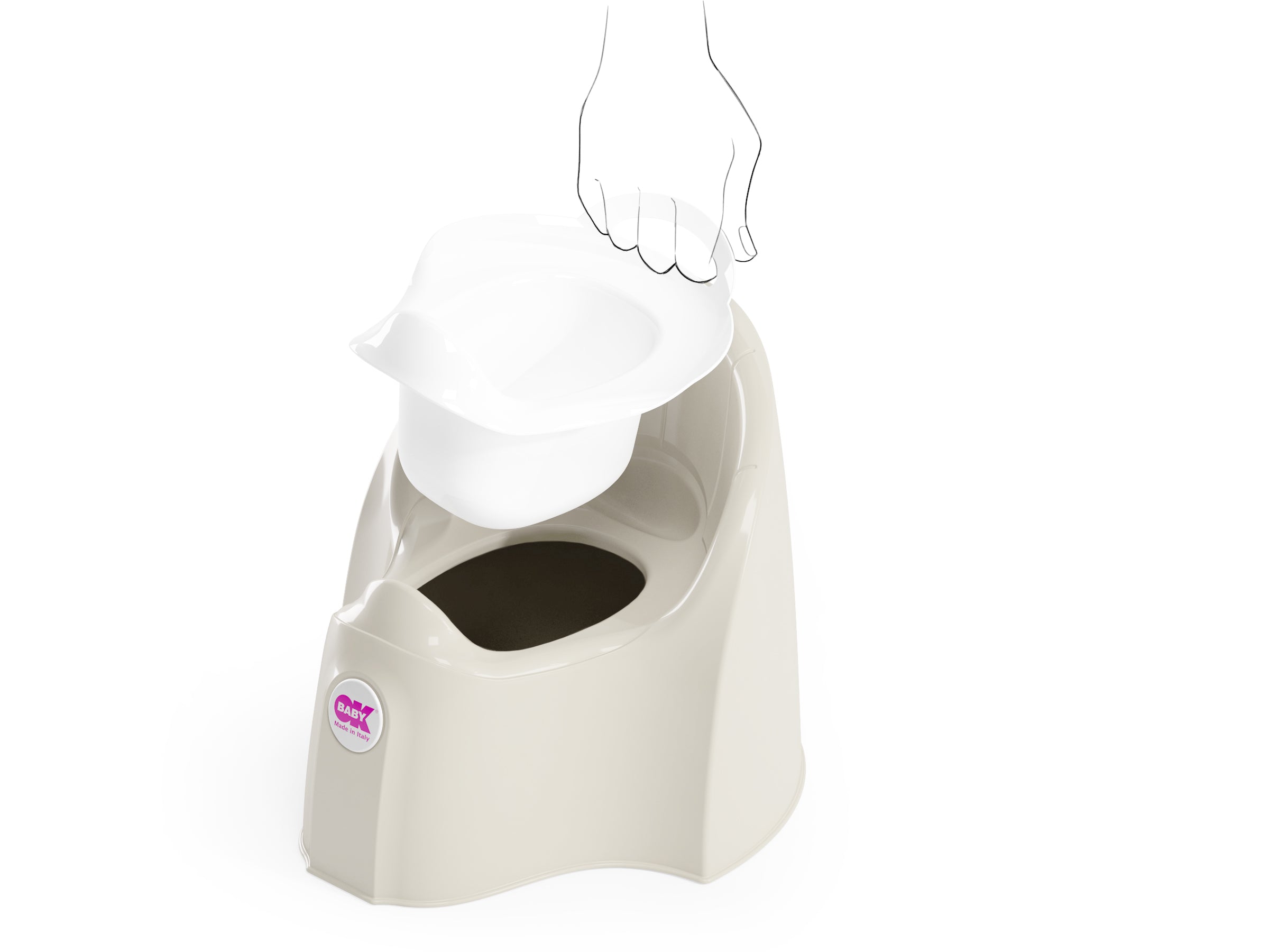 Бебешко Гърне Паша Бяло/Екрю