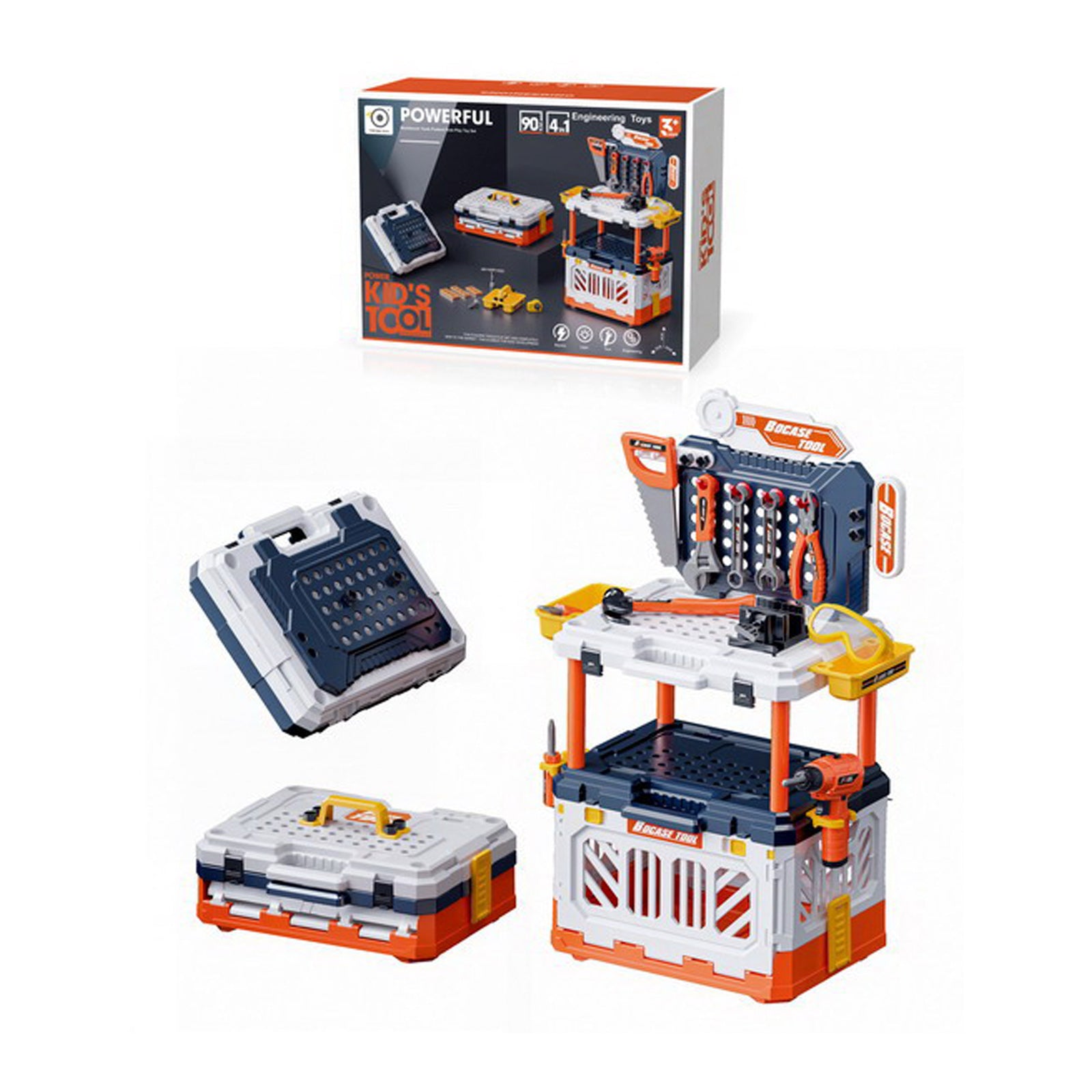 Jucărie pentru copii. Atelier de valiză 90 de piese