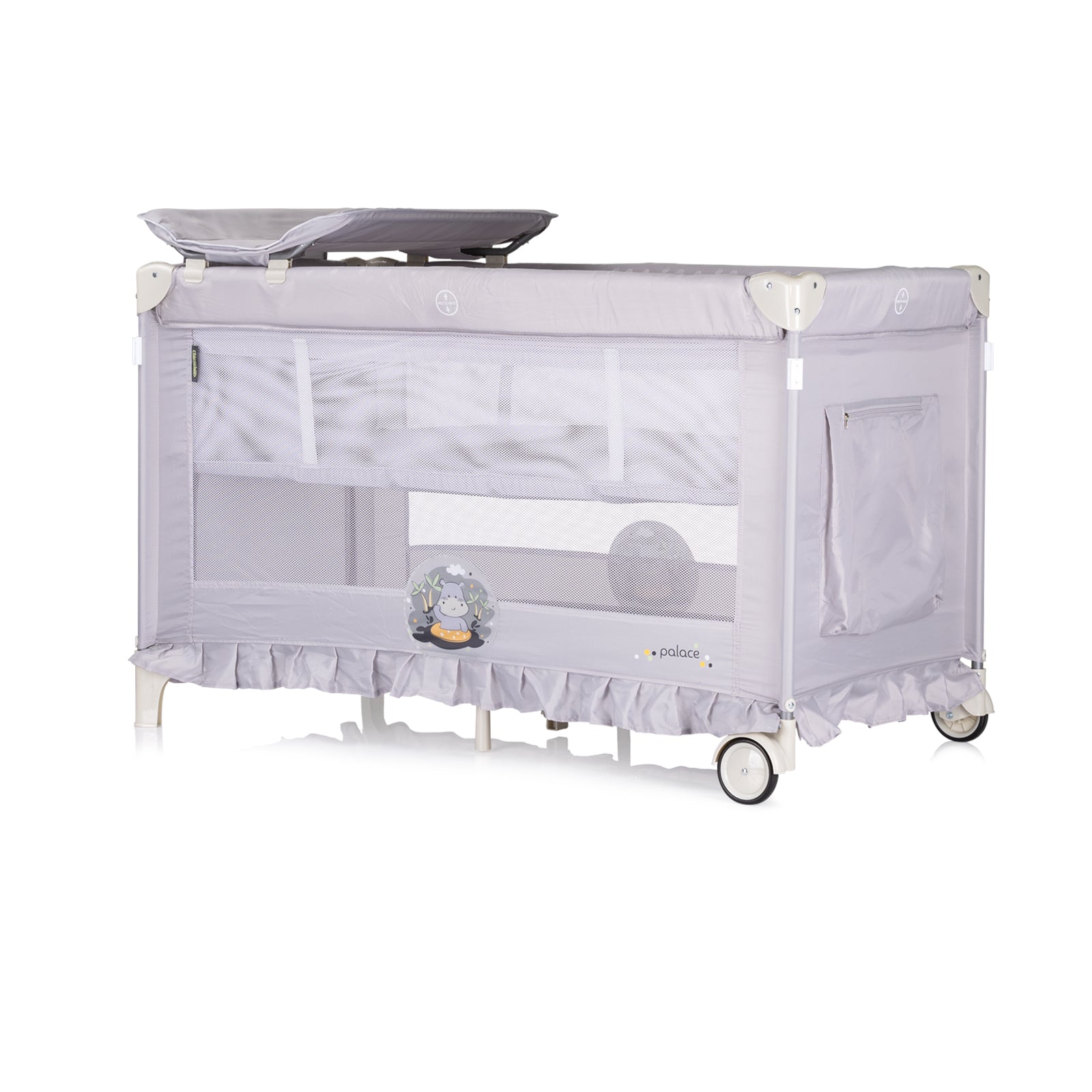 Детска Преносима Кошараpalace Хипо Сива