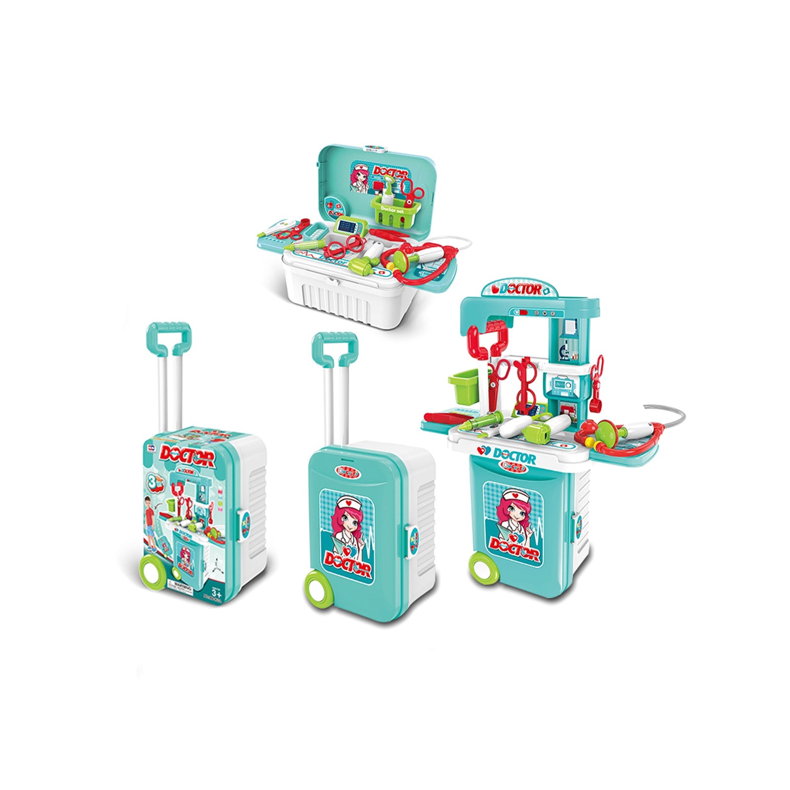 Лекарски К-Т3 В 1 /Куфарче И Масичка/