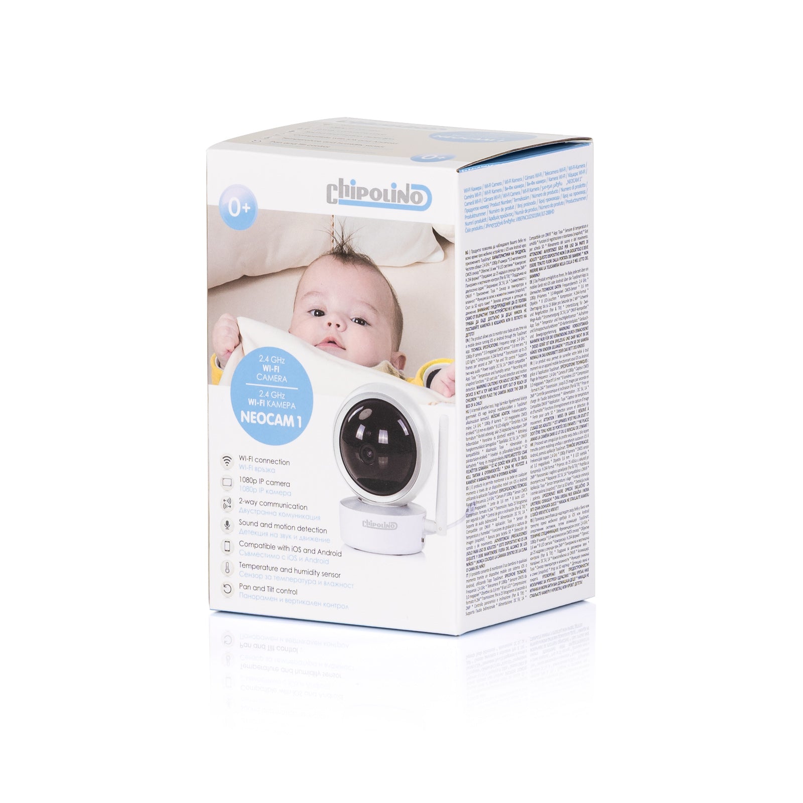 Wifi 1080p Ip Камера "neocam 1" Черн Бял Chipolino