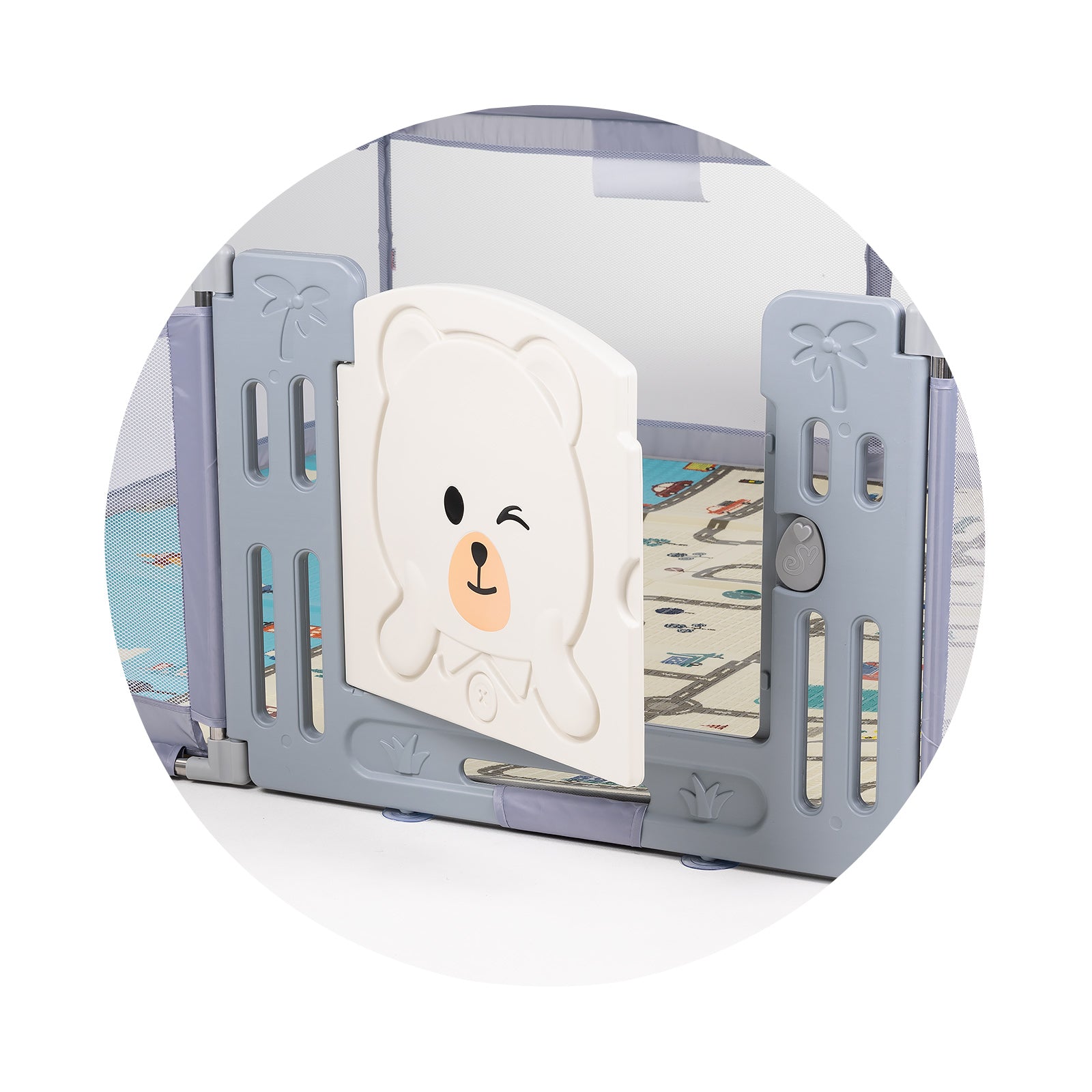 Кошара За Игра Amico 180 200cm,врата,сив Chipolino