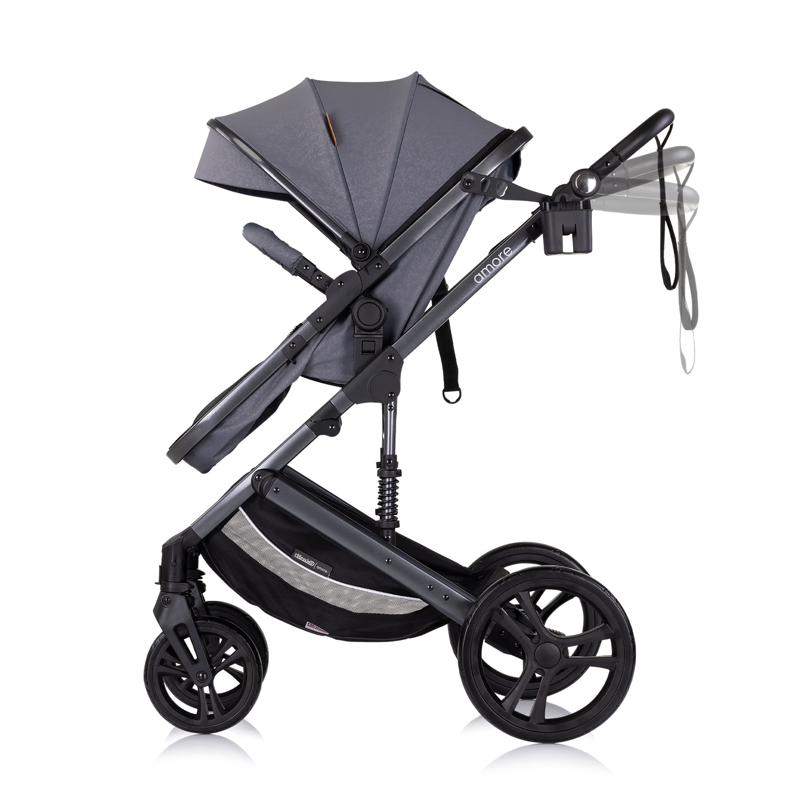 Cărucior pentru bebeluși „Amore” Gri noros