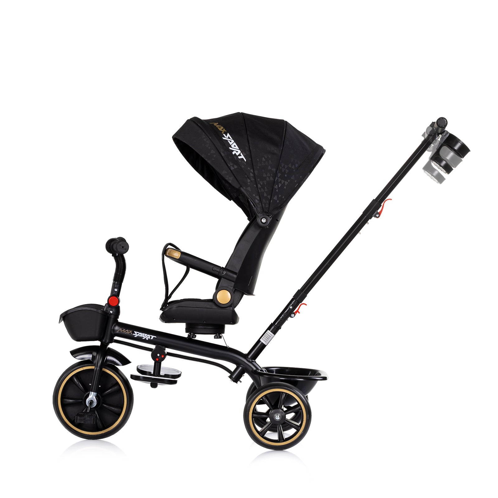 Триколка Със Сенник Max Sport Черна Chipolino