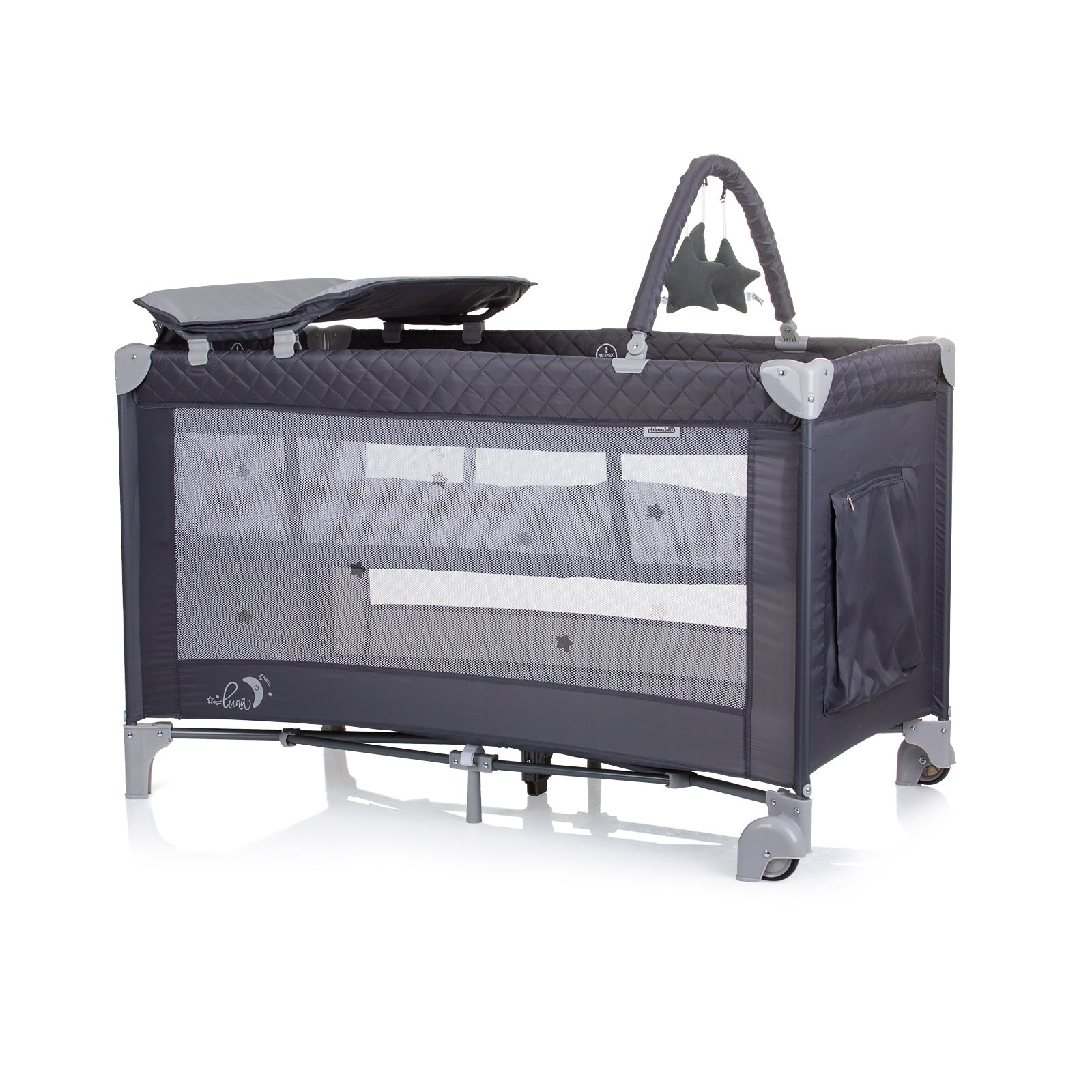 Детска Преносима Кошара Luna Гранит --- BebeMama