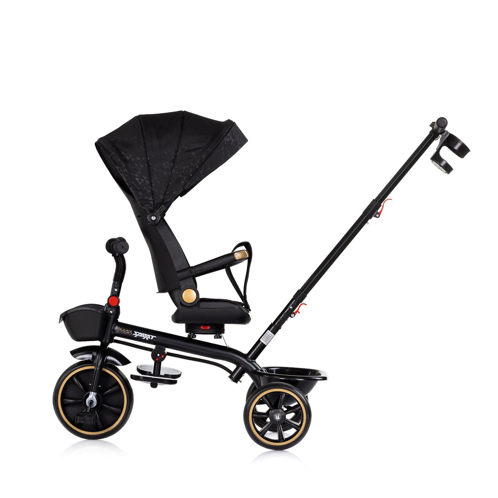 Триколка Със Сенник Max Sport Черна Chipolino