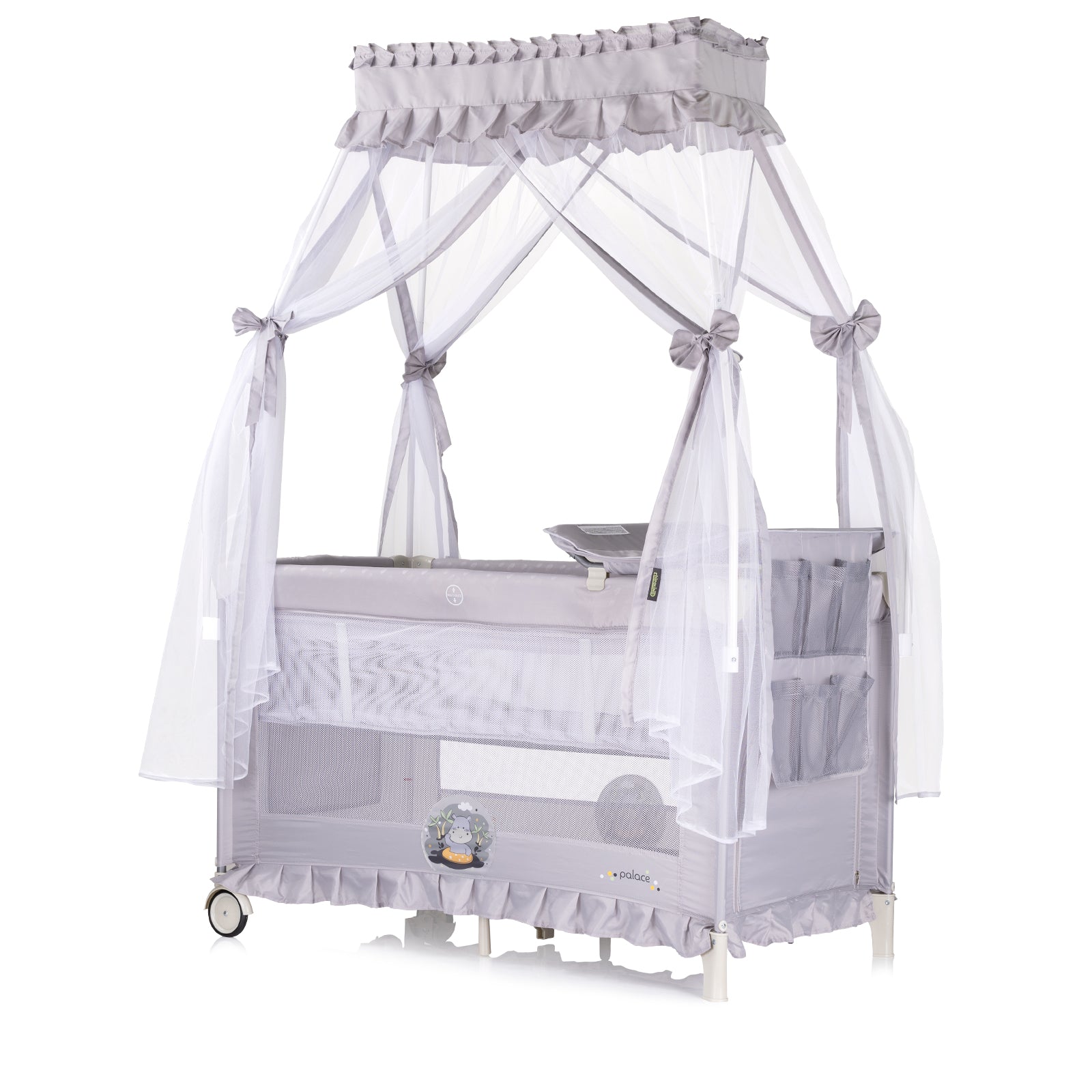 Детска Преносима Кошараpalace Хипо Сива