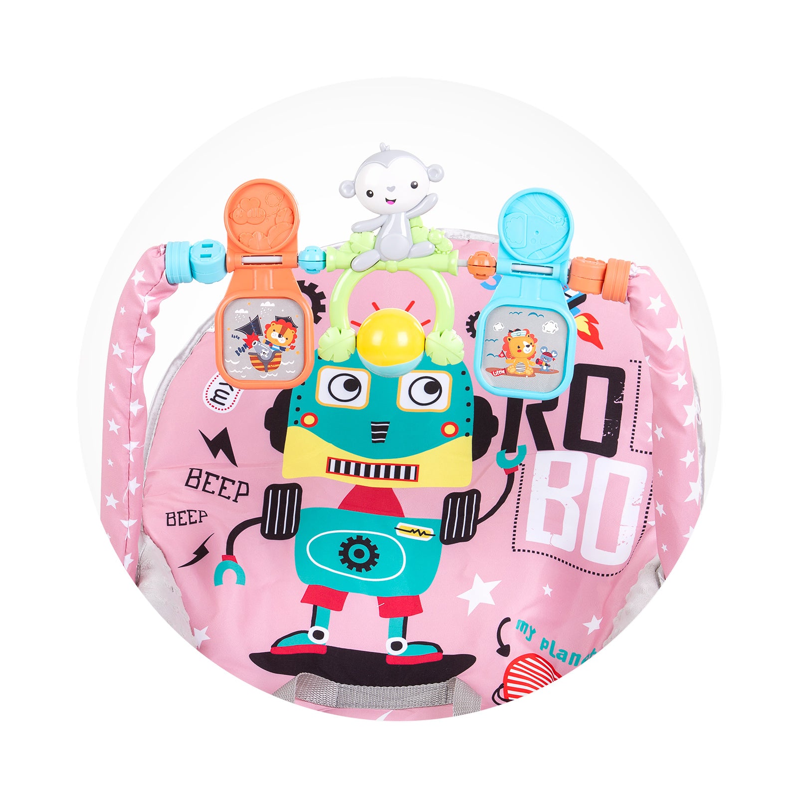 Музикален Шезлонг "baby Spa"розов Chipolino