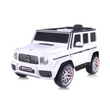 Джип Mercedesamg G63 Бял,evaгуми,коженa Chipolino