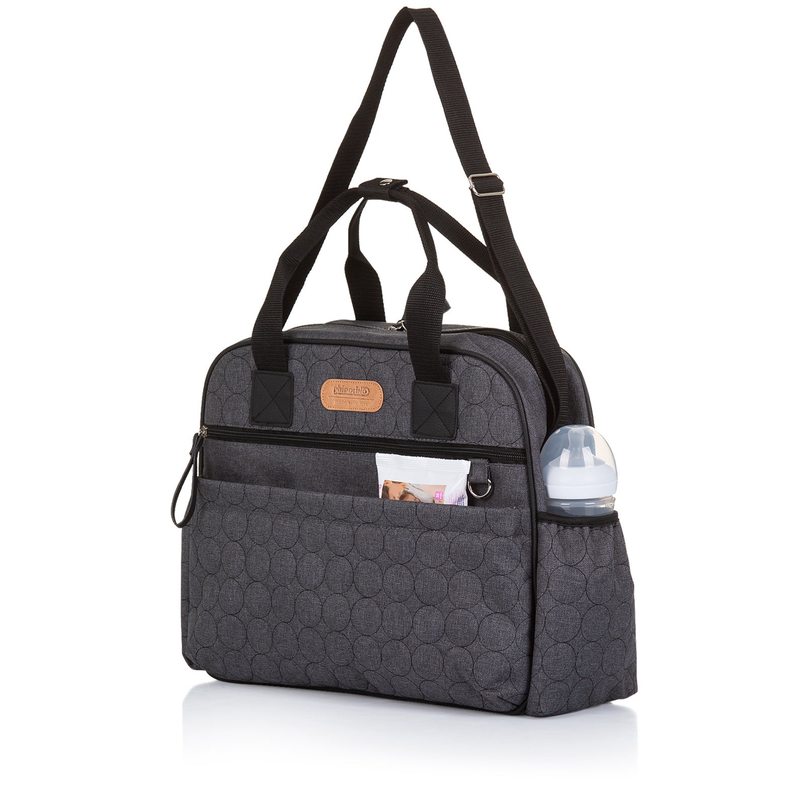 Чанта За Бебешка Количка Гранит Лен --- BebeMama