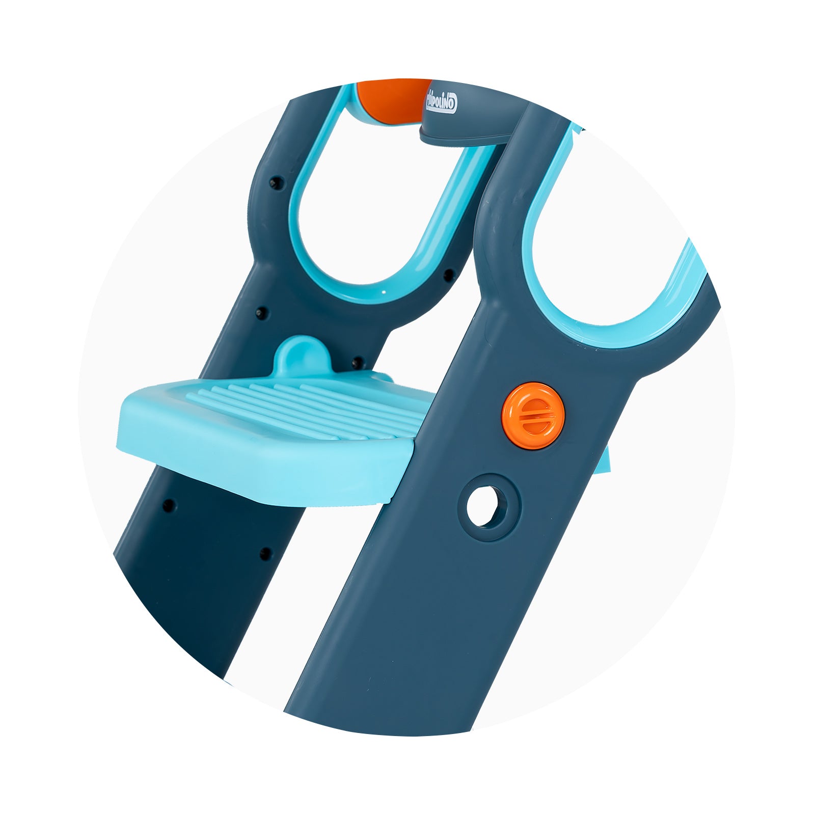 Тоалетна Седалка Със Стълба Флипи - Синя