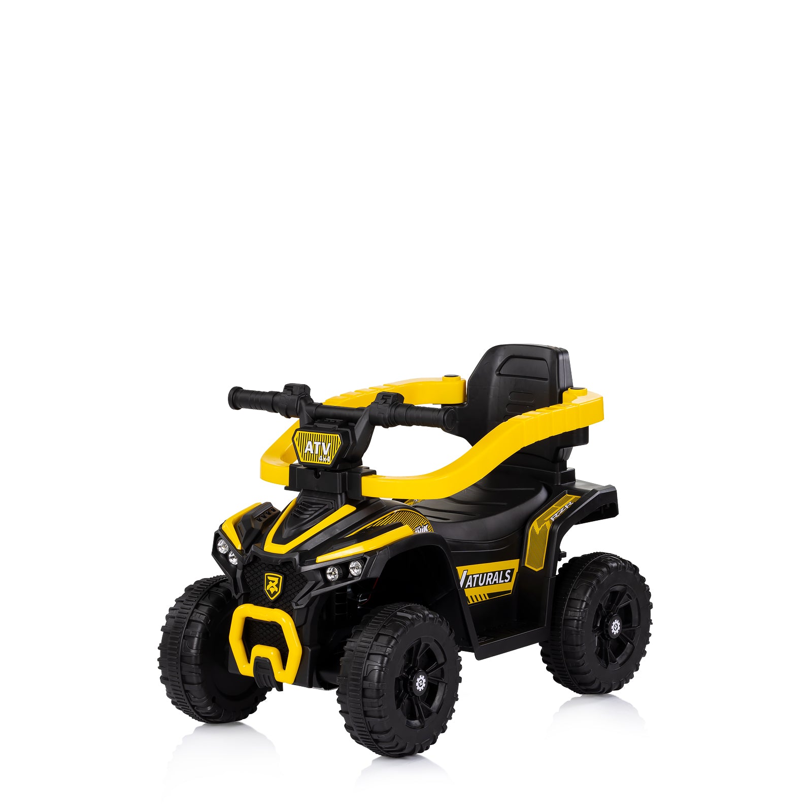 Количка За Яздене С Дръжка "atv" Жълта Chipolino