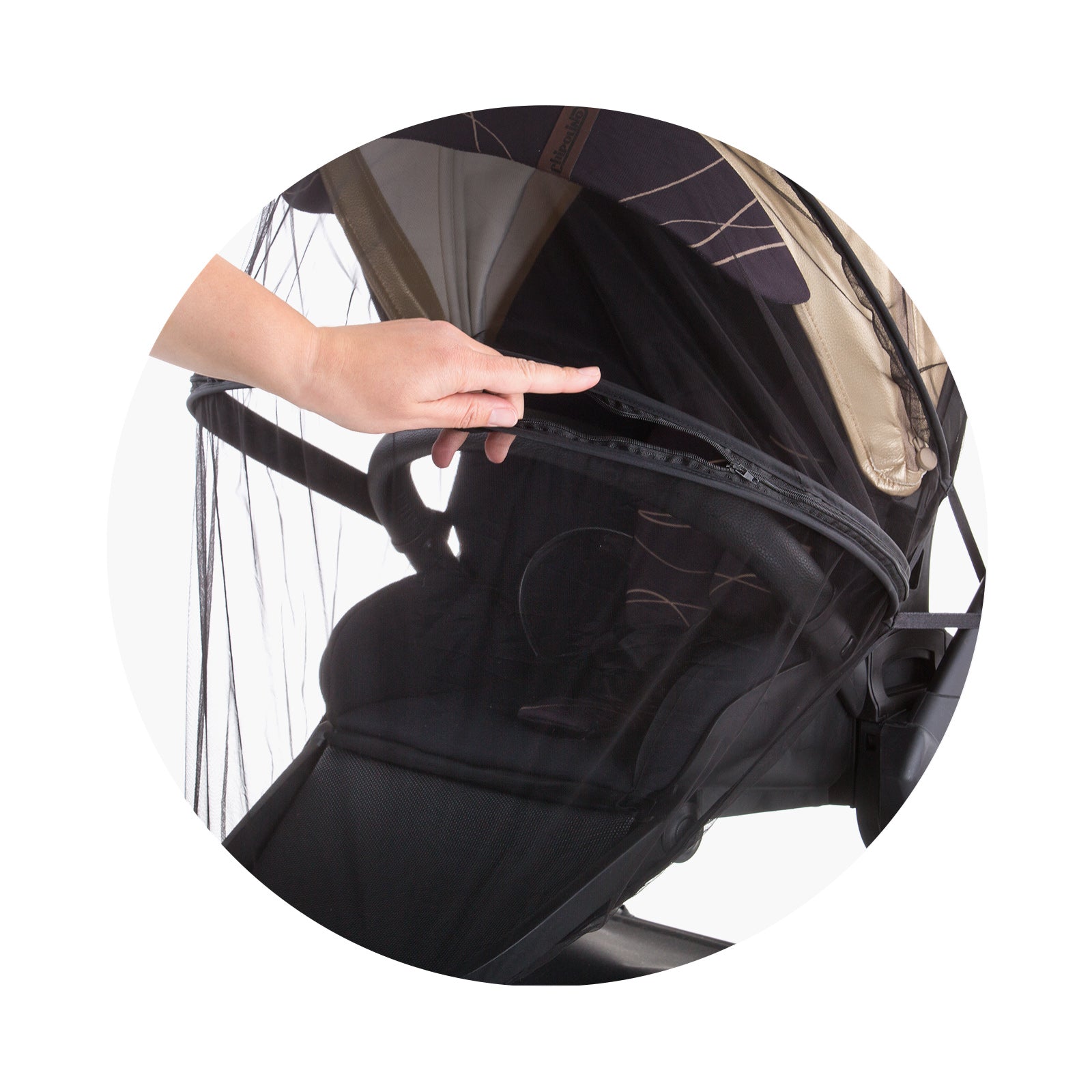 Мрежа За Количка Лукс Черна --- BebeMama