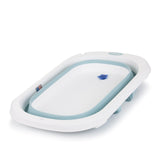 Cadă de baie pliabilă cu plasă Isla (81 cm) - Albastră