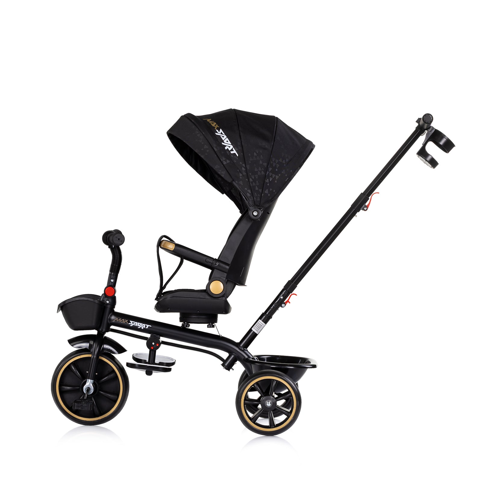 Триколка Със Сенник Max Sport Черна Chipolino