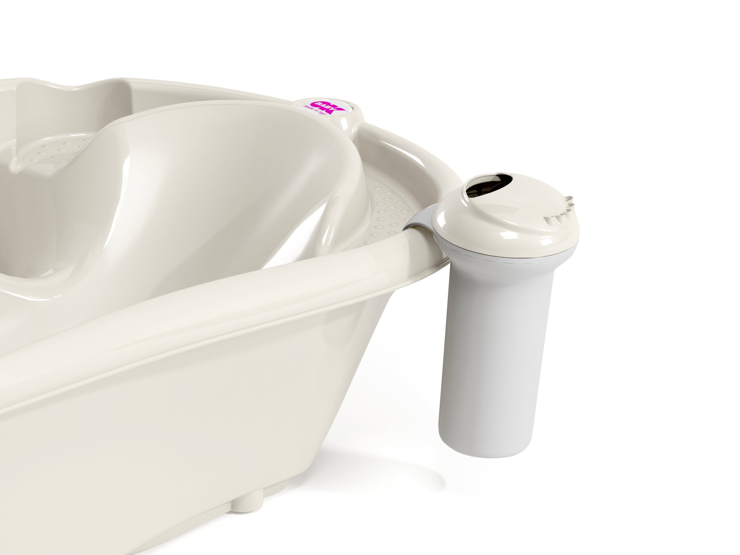 Контейнер За КъпанеСплаш Бял/Екрю --- BebeMama