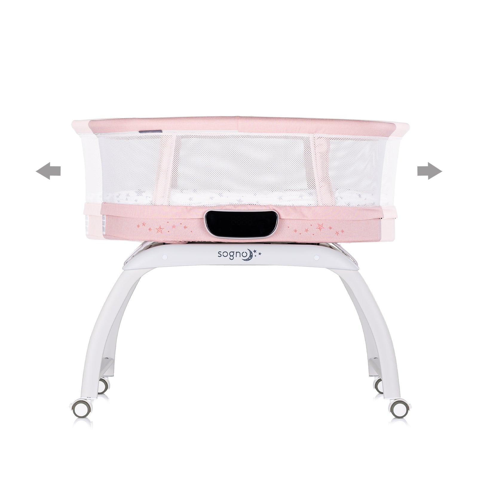 Tarc de joacă pentru copii cu afișaj LED „Sogno” roz