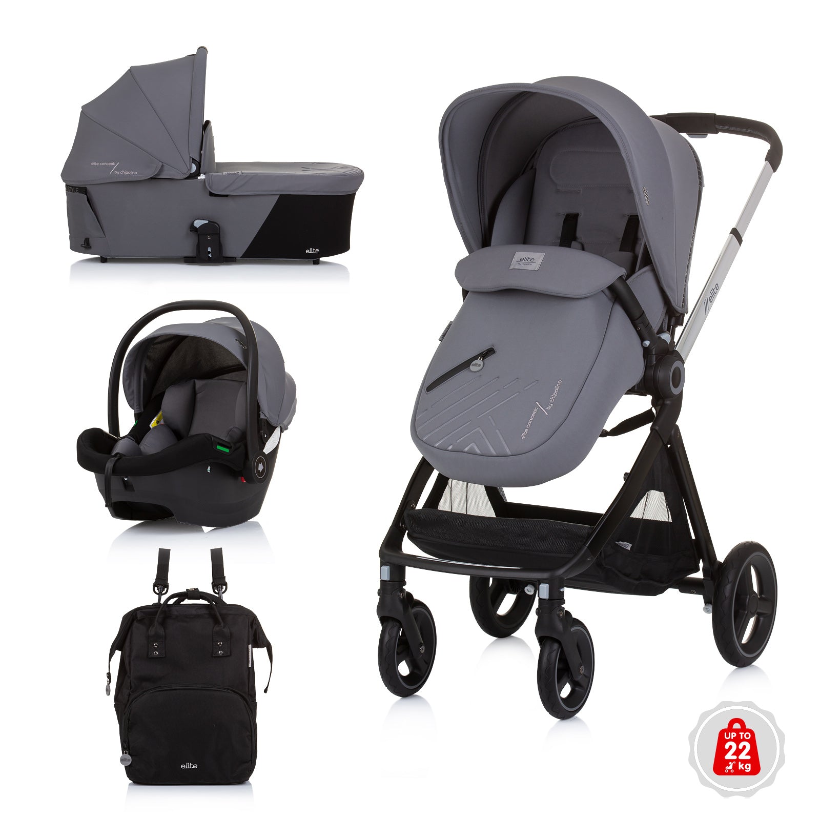 Детска Количка До22 "Елит"Гранит