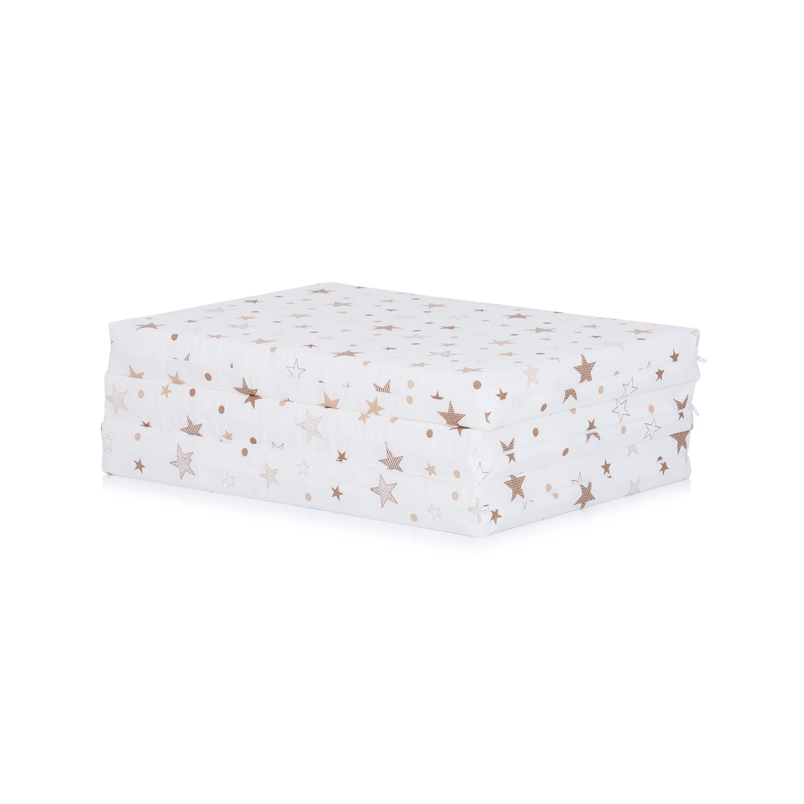 Сгъваем Матрак 60/120/6Бял/Бежови Звез