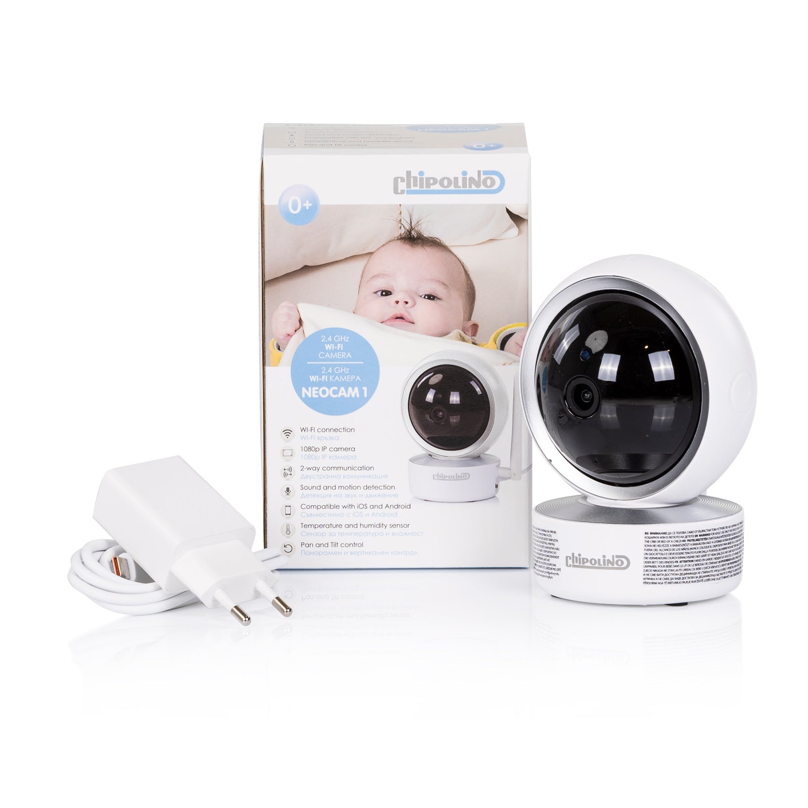 Wifi 1080p Ip Камера "neocam 1" Черн Бял Chipolino