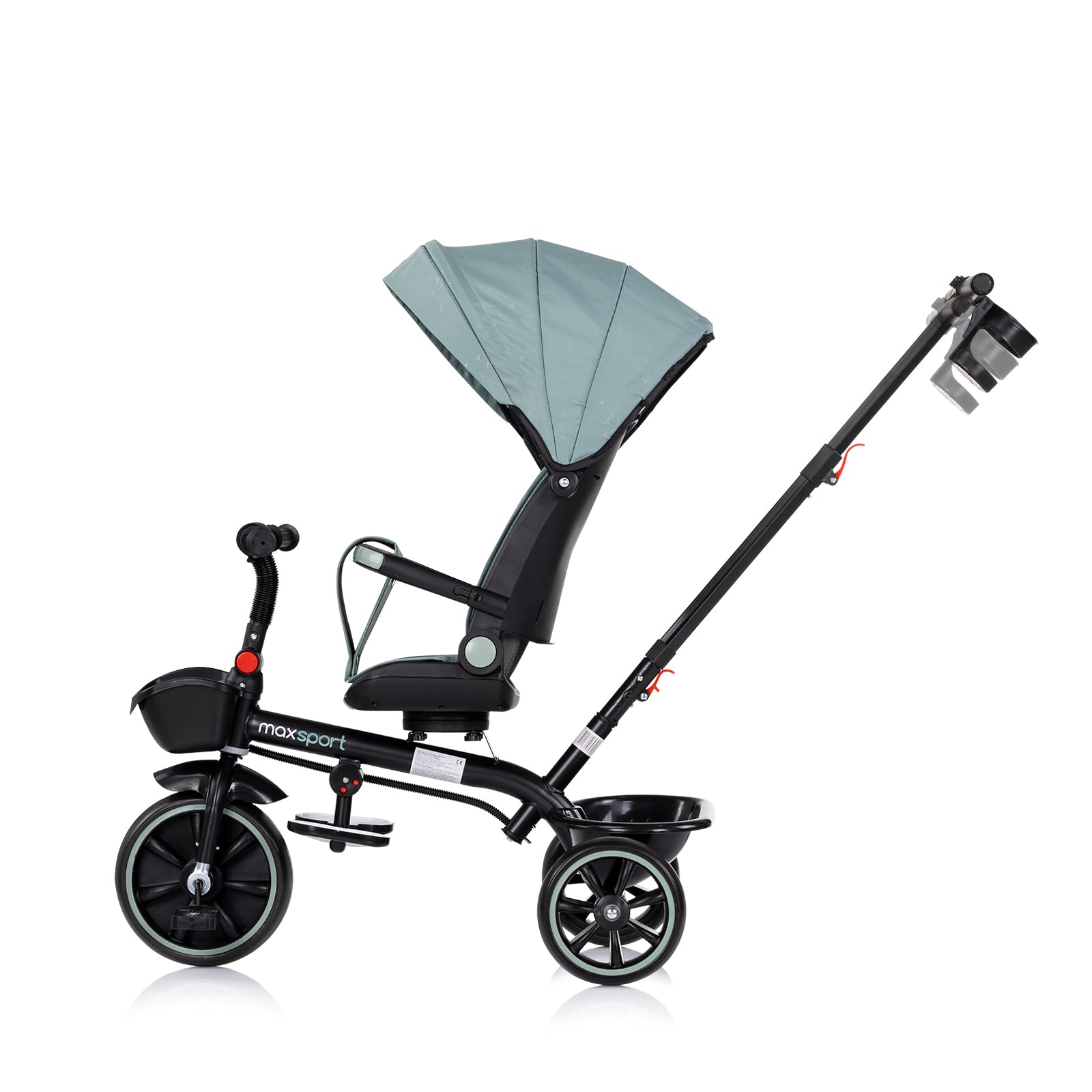 Tricicletă cu baldachin Max Sport Basil
